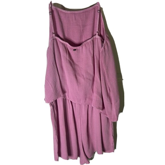 O'neill Vinnie Square Neckline Pink Women's Romper Shorts Size XL NEW W/TAGS - Picture 6 of 8